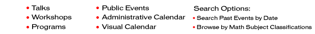 MSRI Calendar