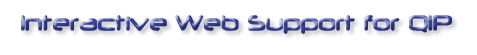 Interactive Web Support for QIP
